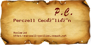 Perczell Cecílián névjegykártya